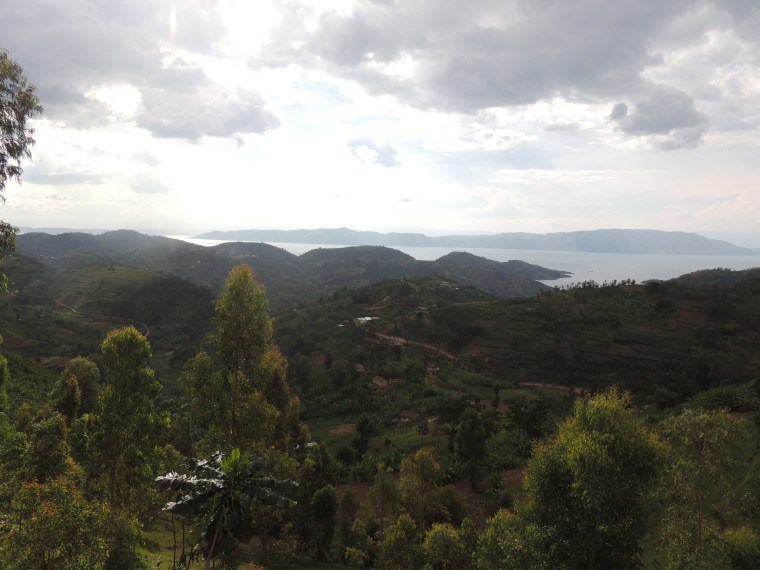 My visit to Rwanda was incredible. This is a view of Lake Kivu. 